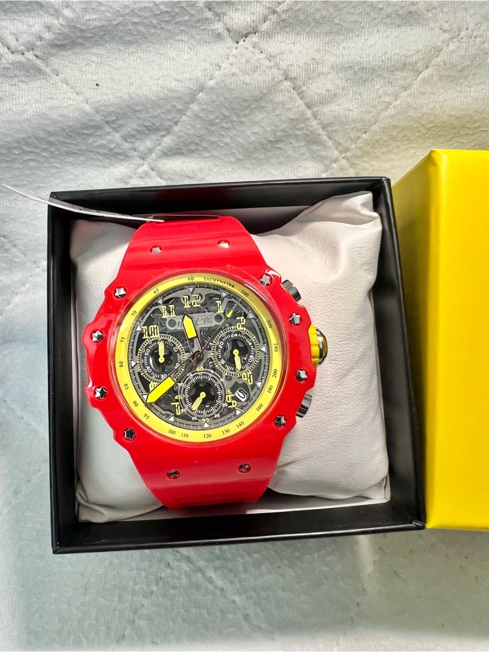 NEW! Invicta Men's Eye Catching Red Chronograph Sport Watch